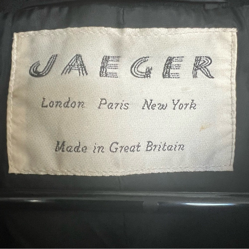 VTG Jaeger Jacket/Blazer SZ 12 BLK Quilted Retro Classic Cropped Button Up - Picture 10 of 13